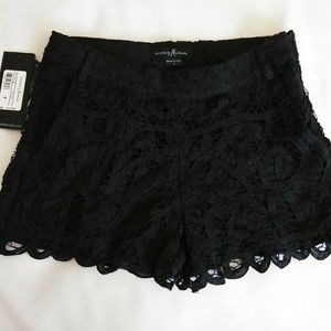 Black Lace Shorts